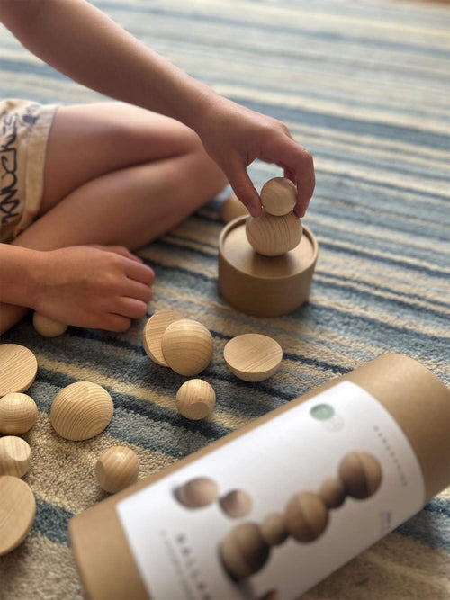 BALLANCE XL – Großes Holz-Stapelspiel mit Kugeln