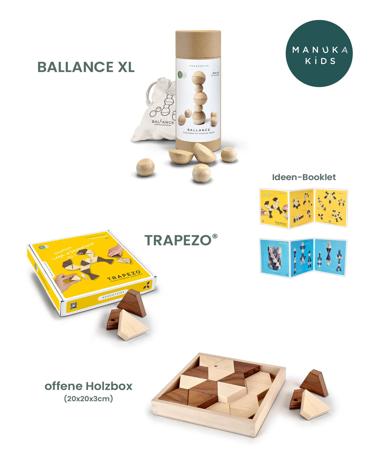 FAMILY-Set - BALLANCE XL & TRAPEZO® Holzbausteine
