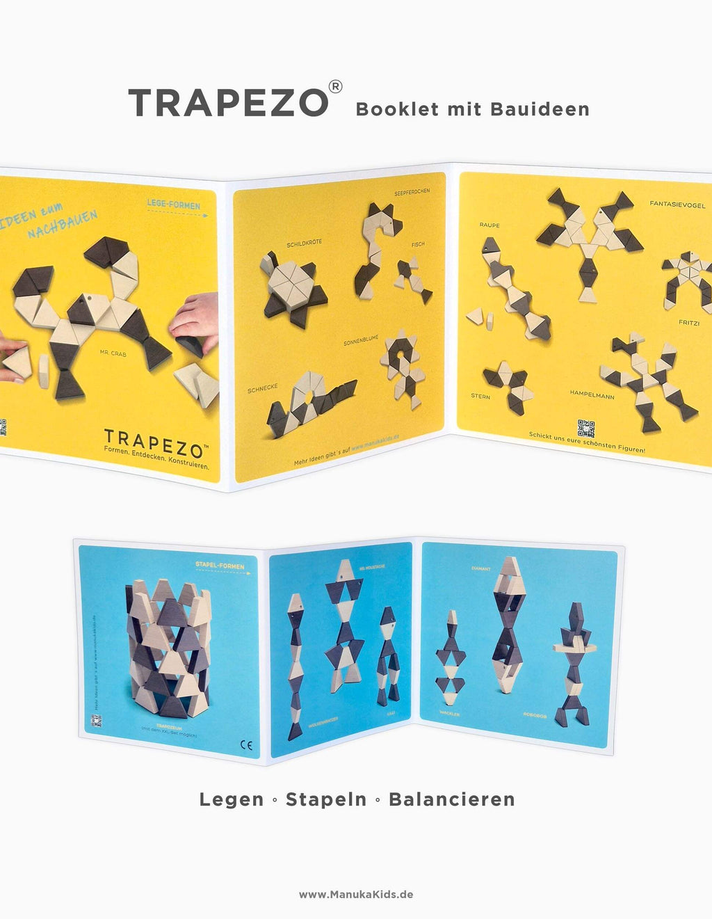 TRAPEZO® – Holzbausteine zum Legen, Stapeln & Balancieren